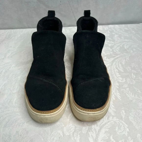 TOMS Paxton Bootie Black Slip On Ankle‎ Pull Tab Fashion Sneaker Women's Size 11 - Picture 9 of 9